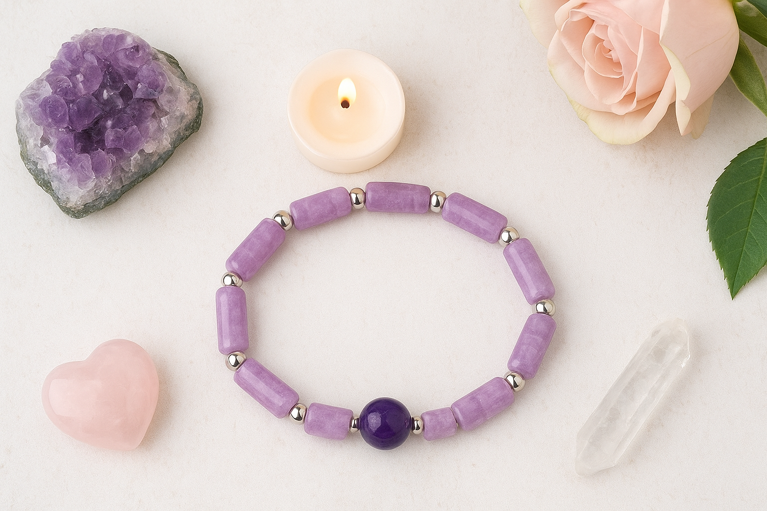 Elegant Amethyst Stone Bracelet