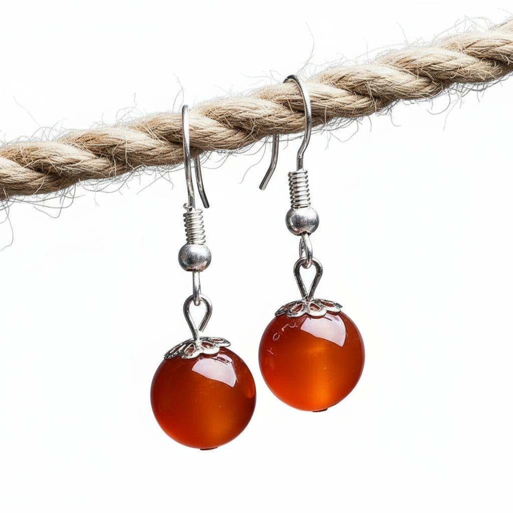 925 S Silver Inlaid Natural Chalcedony Round Beads