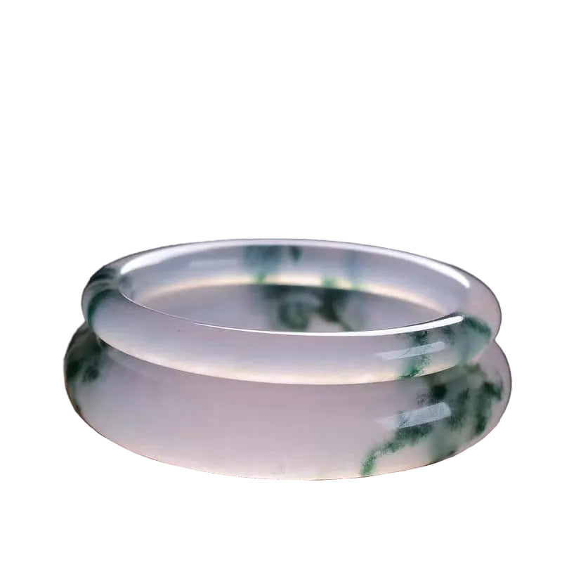 Natural Green Jadeite Bangle