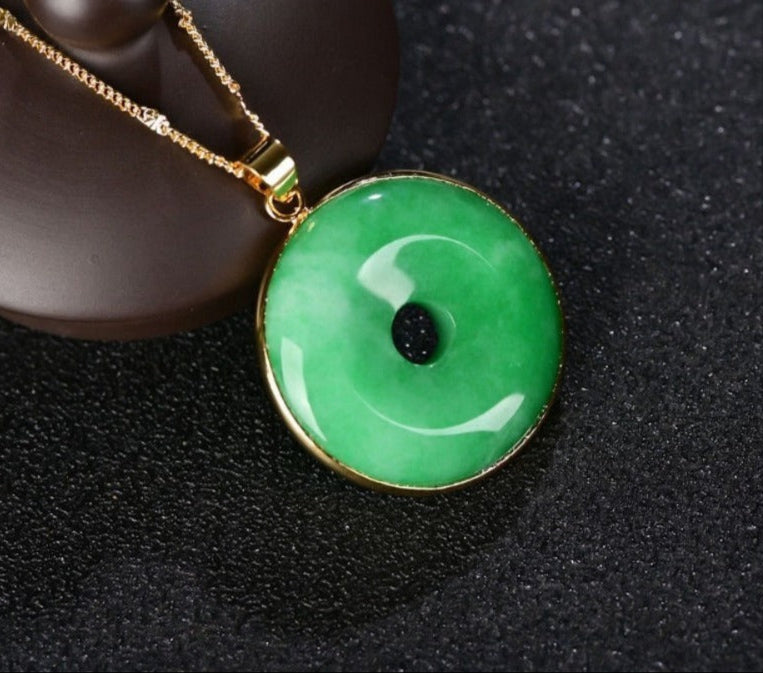 925 Silver Inlaid Natural Yang Green Jade