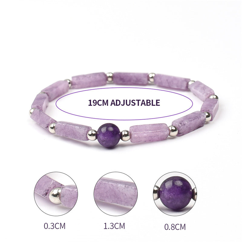 Elegant Amethyst Stone Bracelet