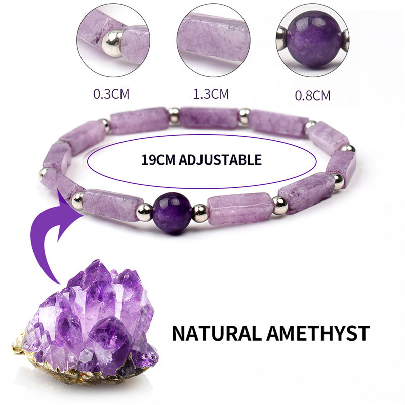 Elegant Amethyst Stone Bracelet